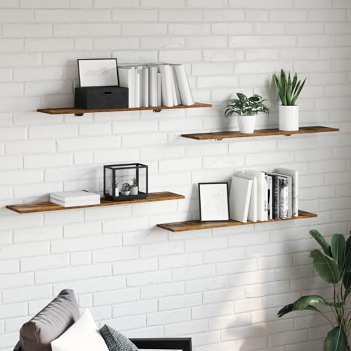 Fasba Bücherregal, Modernes Design Regalbrett aus Holzwerkstoff, 100 x 20 x 1.5 cm, Praktische Aufbewahrung für Wohnbereich von Fasba