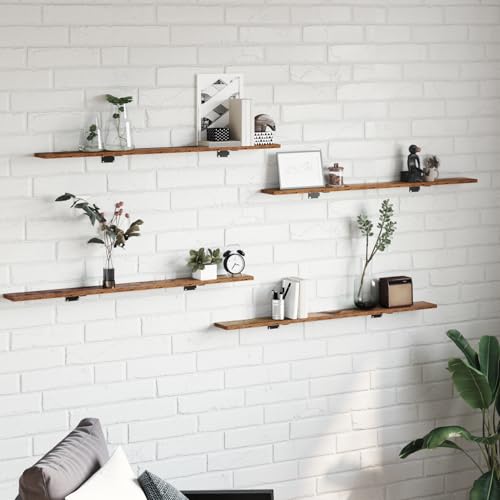 Fasba Bücherregal Holzwerkstoff, modern minimalistisch stabil praktisch Regale Design Braun, 100 x 10 x 1.5 cm, für Wohnbereich Aufbewahrung Deko Sammlerstücke zeitgenössisch Einrichtung Fasba Bücherregal Holzwerkstoff, modern minimalistisch stabil praktisch Regale Design Braun, 100 x 10 x 1.5 cm, für Wohnbereich Aufbewahrung Deko Sammlerstücke zeitgenössisch Einrichtung von Fasba