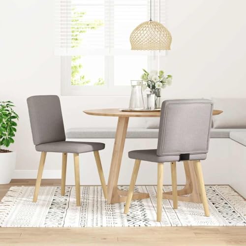 Fasba Esszimmerstühle Küchenstuhl Stuhl Set Stühle Wohnzimmerstuhl Küchenstühle Esszimmerstuhl Essstuhl 2 STK. Taupe Stoff 45 x 54 x 86 cm von Fasba