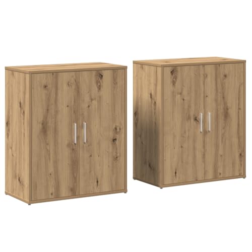 Fasba Hochboard 2 pcs Eiche handwerklich 60 x 31 x 70 cm, Küchenschrank Hochschrank Badezimmerschrank von Fasba
