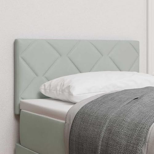 Fasba Kopfteil Diamantblock Design Hellgrau 80 cm Samt, Schlafzimmer Betthaupt Bettkopfteil Bücherregal-Kopfteil42007209 Fasba Kopfteil Diamantblock Design Hellgrau 80 cm Samt, Schlafzimmer Betthaupt Bettkopfteil Bücherregal-Kopfteil42007209 von Fasba