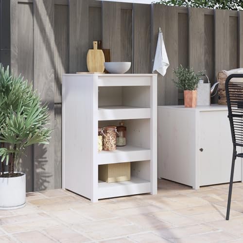 Fasba Küchenschrank mit Regal, Einbauregale Stauraum Küchenutensilien Massivholz Kiefer 55 x 55 x 92 cm for Moderne Küchen von Fasba