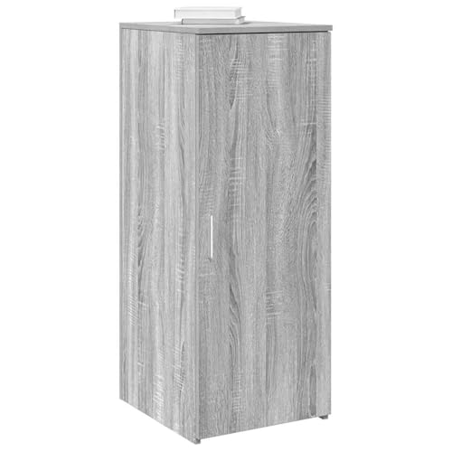 Fasba Lagerschrank Grau Sonoma, Kompakt Aufbewahrung Organisation 40x45x103,5 cm Holzwerkstoff for Büromaterial Akten persönliche Gegenstände Empfang von Fasba