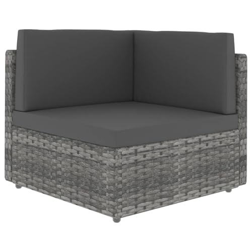 Fasba Modulares Sofa-Eckteil Poly Rattan Grau, Garten-Salon Lounge für stilvolle Abende im Freien49521 Fasba Modulares Sofa-Eckteil Poly Rattan Grau, Garten-Salon Lounge für stilvolle Abende im Freien49521 von Fasba