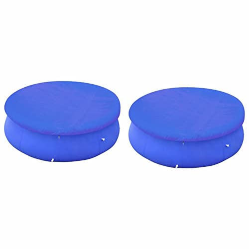 Fasba Poolabdeckung Pool Abdeckplane Abdeckung Plane Wärmeplaneen 2 STK. für 450-457 cm Runde Aufstellpools von Fasba