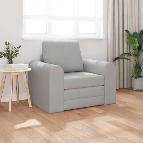 Fasba Schlafsofa 2-in-1 Wolkengrau 98x71x83 cm Stoff, Schlafsofa Gästesofa Bettsofa für Wohnzimmer Schlafzimmer Heimkino4106664 von Fasba