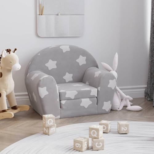 Fasba Schlafsofa für Kinder Hellgrau Sterne Weich Plüsch, Schlafsofa Gästesofa Bettsofa für Wohnzimmer Schlafzimmer Heimkino356992 Fasba Schlafsofa für Kinder Hellgrau Sterne Weich Plüsch, Schlafsofa Gästesofa Bettsofa für Wohnzimmer Schlafzimmer Heimkino356992 von Fasba