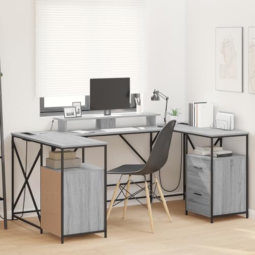 Fasba Schreibtisch Grau Sonoma 182 x 101 x 87,5 cm Holzwerkstoff, Schreibtisch Bürocomputertisch für Homeoffice Gästezimmer Arbeitszimmer3376139 Fasba Schreibtisch Grau Sonoma 182 x 101 x 87,5 cm Holzwerkstoff, Schreibtisch Bürocomputertisch für Homeoffice Gästezimmer Arbeitszimmer3376139 von Fasba