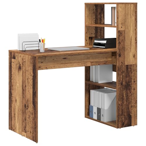 Fasba Schreibtisch mit Stauraum Alter Holz 113x54x120 cm Spanplatte, Schreibtisch Bürocomputertisch für Homeoffice Gästezimmer Arbeitszimmer869280 Fasba Schreibtisch mit Stauraum Alter Holz 113x54x120 cm Spanplatte, Schreibtisch Bürocomputertisch für Homeoffice Gästezimmer Arbeitszimmer869280 von Fasba