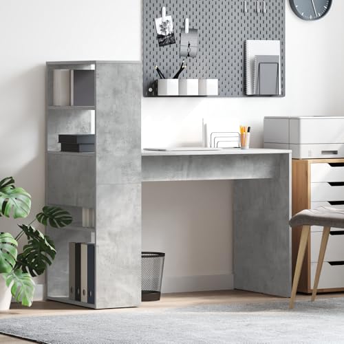 Fasba Schreibtisch mit Stauraum Beton Grau 113x54x120 cm Holzwerkstoff, Schreibtisch Bürocomputertisch für Homeoffice Gästezimmer Arbeitszimmer869277 Fasba Schreibtisch mit Stauraum Beton Grau 113x54x120 cm Holzwerkstoff, Schreibtisch Bürocomputertisch für Homeoffice Gästezimmer Arbeitszimmer869277 von Fasba