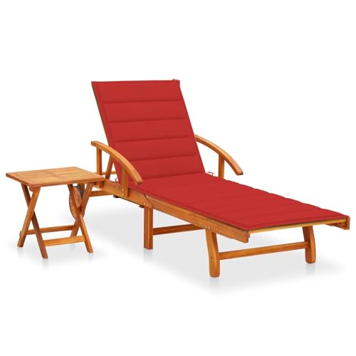 Fasba Sonnenliege Gartenliege Gartenmöbel Relaxliege Liegestuhl Freizeitliege Saunaliege Strandliege Liege mit Tisch und Auflage Akazie Massivholz Fasba Sonnenliege Gartenliege Gartenmöbel Relaxliege Liegestuhl Freizeitliege Saunaliege Strandliege Liege mit Tisch und Auflage Akazie Massivholz von Fasba