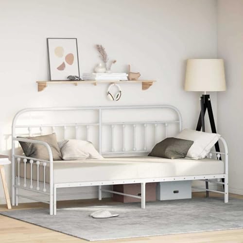 Fasba Tagesbett mit Bettkasten in Weiß, 90x190 cm aus Stahl, Schlafsofa Gästesofa Bettsofa für Wohnzimmer Schlafzimmer Heimkino42002651 Fasba Tagesbett mit Bettkasten in Weiß, 90x190 cm aus Stahl, Schlafsofa Gästesofa Bettsofa für Wohnzimmer Schlafzimmer Heimkino42002651 von Fasba