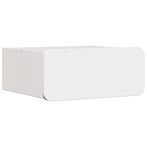 Fasba Wandmontierter Nachttisch 2 pcs Weiß 39 x 34 x 16,5 cm, Schlafzimmer Nachtschrank Stilvolles Nachtkästchen für Wohnzimmer Hotelzimmer von Fasba