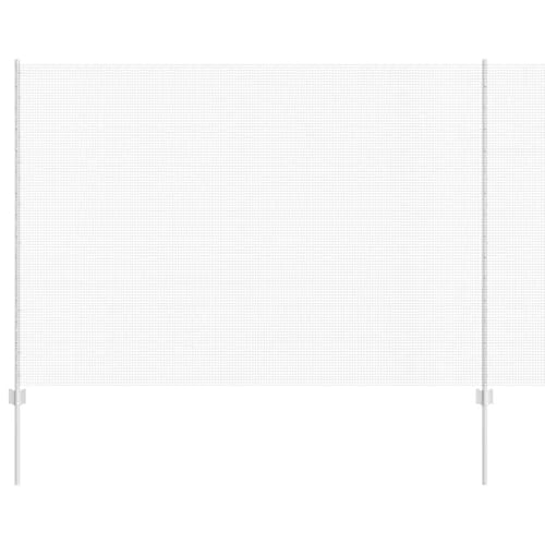 Geschweißter Drahtzaun mit 10 U-Posten Silber 1.5x10 m Stahl, Zaunpfosten Pfosten Weidenetze für Weidezaun Bauernhof Vieh Haustierschutz3336337 von Fasba