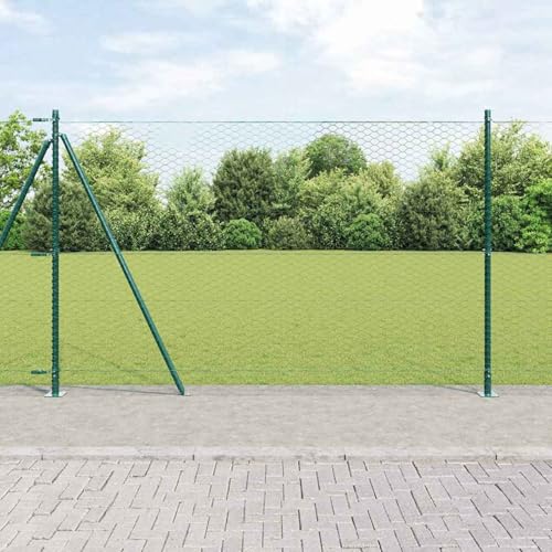 Hexagonzaun Grün 1,4x50 m Stahl, Zaunpfosten mit Basisplatten 13 Stück Ø32mm 78,5cm verzinkter Stahl, Zaunpfosten Pfosten Weidenetze für Weidezaun Bauernhof Vieh Haustierschutz3353562 Hexagonzaun Grün 1,4x50 m Stahl, Zaunpfosten mit Basisplatten 13 Stück Ø32mm 78,5cm verzinkter Stahl, Zaunpfosten Pfosten Weidenetze für Weidezaun Bauernhof Vieh Haustierschutz3353562 von Fasba