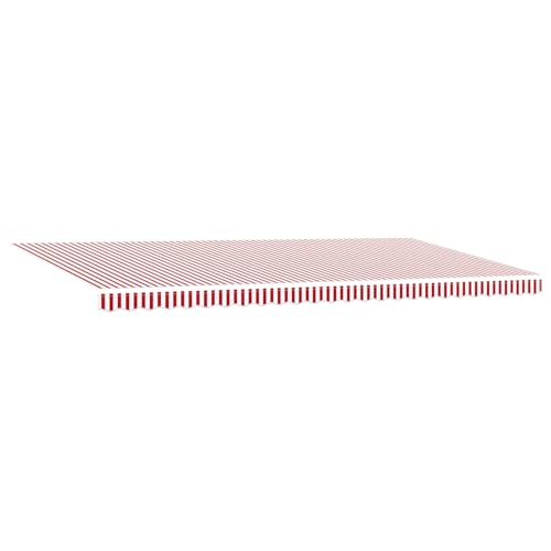 Manuelle Einziehbare Markise Rot und Weiß Gestreift 600x300 cm, Außenmarkise Gelenkarmmarkise für Wohnmobil Hauseingang Terrasse Eingangsbereich Café3331609 von Fasba