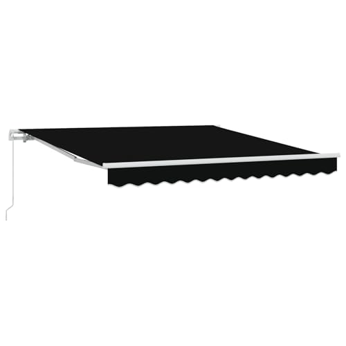 Manuelle einziehbare Markise Schwarz 350x250 cm, Außenmarkise Gelenkarmmarkise für Wohnmobil Hauseingang Terrasse Eingangsbereich Café3330321 Manuelle einziehbare Markise Schwarz 350x250 cm, Außenmarkise Gelenkarmmarkise für Wohnmobil Hauseingang Terrasse Eingangsbereich Café3330321 von Fasba