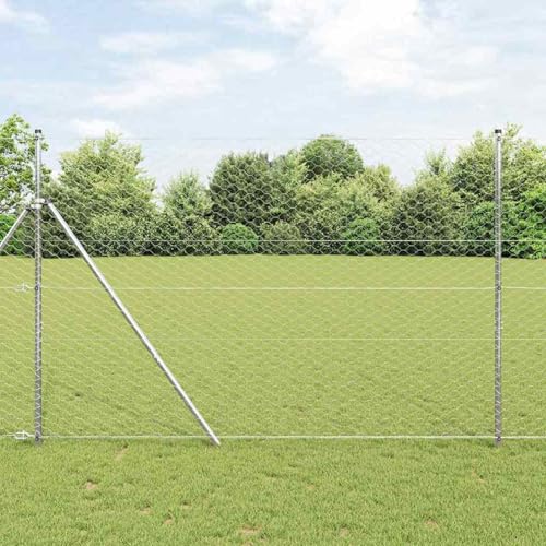Sechseckzaun 1,5x50 m, Zaunpfosten 13 Stück Ø32 mm 200 cm Verzinkter Stahl, Zaunpfosten Pfosten Weidenetze für Weidezaun Bauernhof Vieh Haustierschutz3353005 Sechseckzaun 1,5x50 m, Zaunpfosten 13 Stück Ø32 mm 200 cm Verzinkter Stahl, Zaunpfosten Pfosten Weidenetze für Weidezaun Bauernhof Vieh Haustierschutz3353005 von Fasba
