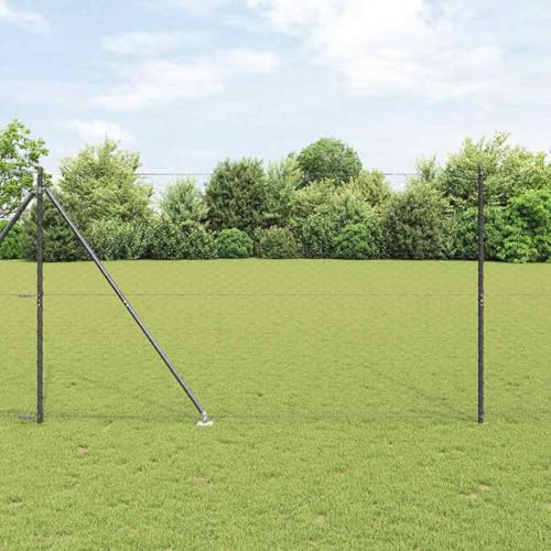 Sechseckzaun Grau 1,6x100 m Stahl, Zaunpfosten mit Spitze 13 Stück Ø32 mm 180 cm verzinkter Stahl, Zaunpfosten Pfosten Weidenetze für Weidezaun Bauernhof Vieh Haustierschutz3353323 Sechseckzaun Grau 1,6x100 m Stahl, Zaunpfosten mit Spitze 13 Stück Ø32 mm 180 cm verzinkter Stahl, Zaunpfosten Pfosten Weidenetze für Weidezaun Bauernhof Vieh Haustierschutz3353323 von Fasba