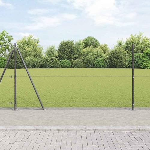 Sechseckzaun grau 1,2x10 m Stahl, Zaunpfosten mit Grundplatten 7 Stück Ø32mm 68,5cm galvanisierter Stahl, Zaunpfosten Pfosten Weidenetze für Weidezaun Bauernhof Vieh Haustierschutz3353625 Sechseckzaun grau 1,2x10 m Stahl, Zaunpfosten mit Grundplatten 7 Stück Ø32mm 68,5cm galvanisierter Stahl, Zaunpfosten Pfosten Weidenetze für Weidezaun Bauernhof Vieh Haustierschutz3353625 von Fasba