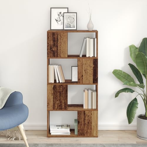 Unterhaltungszentrum, Stauraum Einheit mit 8 Regalen, 60 x 24 x 124 cm, Holzwerkstoff, MDF, strukturierte braune Farbe for Wohnbereich Unterhaltungszentrum, Stauraum Einheit mit 8 Regalen, 60 x 24 x 124 cm, Holzwerkstoff, MDF, strukturierte braune Farbe for Wohnbereich von Fasba