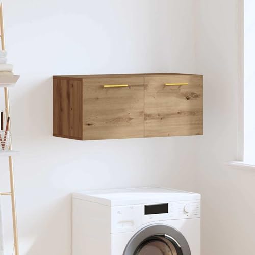 Wandschrank Handwerklich gefertigter Eichenholz, Badschrank Küchenschrank Stauraum-Kommode für Küche Esszimmer Flur von Fasba