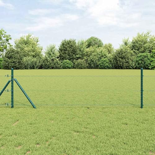 Zaunset Set aus 2 Waldgrün Pulverbeschichteter Stahl 25 x 0,5 m, Zaunpfosten Pfosten Weidenetze für Weidezaun Bauernhof Vieh Haustierschutz3352661 Zaunset Set aus 2 Waldgrün Pulverbeschichteter Stahl 25 x 0,5 m, Zaunpfosten Pfosten Weidenetze für Weidezaun Bauernhof Vieh Haustierschutz3352661 von Fasba