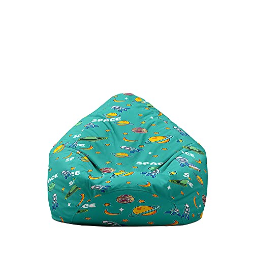 Fasbuy Sitzsack Bezug Weich Ohne Füllung, Sitzsack Waschbarer Lazy Bag 3D Sternenhimmel für Erwachsene und Kinder, Sitzsackbezug Stuhlbezug für Wohnzimmer Gaming (Interstellar,100x120cm) von Fasbuy