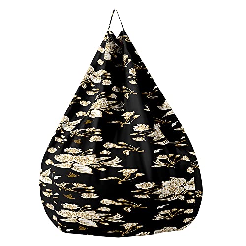 Fasbuy Sitzsack für Kinder Erwachsene 3D Blumen, Sitzsack Bezug Ohne Füllung, Flauschiger Sofabettbezug, für Indoor Outdoor Wohnzimmer Gaming Sofa Lounge (Blume 1,70x80cm) von Fasbuy