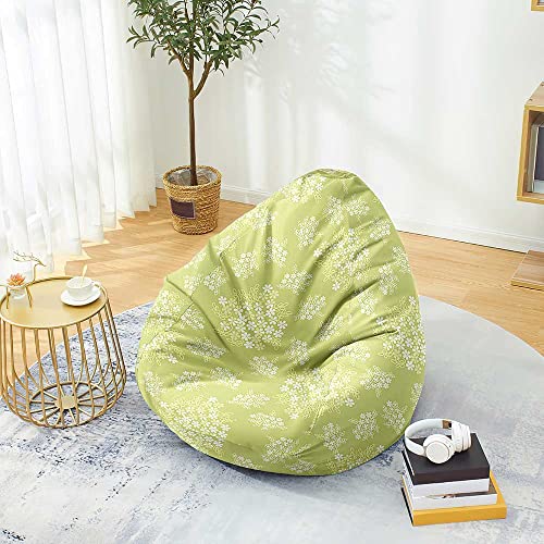 Fasbuy Sitzsack für Kinder Erwachsene 3D Blumen, Sitzsack Bezug Ohne Füllung, Flauschiger Sofabettbezug, für Indoor Outdoor Wohnzimmer Gaming Sofa Lounge (Blumen 5,100x120cm) von Fasbuy