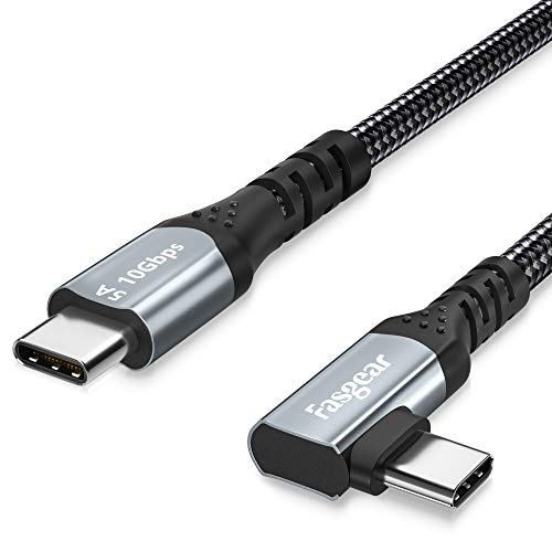 Fasgear 100W USB-C-Kabel mit E-Marker-Chip, 1m 90 Grad 5A Stromversorgung USB 3.1 Gen 2 Typ C bis C 10 Gbit/s Daten-Schnellladekabel Kompatibel mit Google Pixel 4XL, Mac-book, Pixelbook, S24, Schwarz Fasgear 100W USB-C-Kabel mit E-Marker-Chip, 1m 90 Grad 5A Stromversorgung USB 3.1 Gen 2 Typ C bis C 10 Gbit/s Daten-Schnellladekabel Kompatibel mit Google Pixel 4XL, Mac-book, Pixelbook, S24, Schwarz von Fasgear