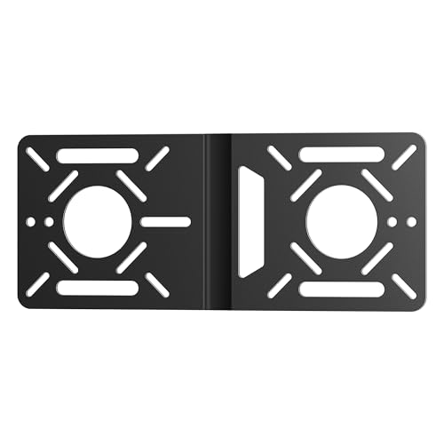 Fasgear Aluminiummetall VESA Adapter für MINI PC,Halterung für Intel NUC VESA-Monitorarm,VESA Adapterplatte mit 100x100mm und 75x75mm Löchern,Monitor Arm Conversion Kit Halter für VESA-Muster von Fasgear
