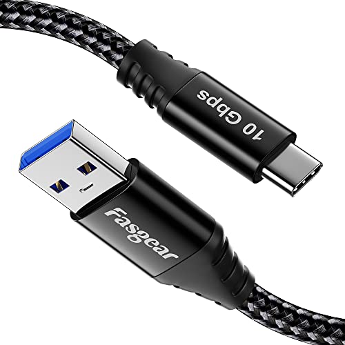 Fasgear USB C Kabel,1.5m USB-C zu USB 3.2 Gen 2 Kabel Geflochten,Datenkabel USB auf USB C 10Gbps Android Auto,3A Schnellladung kompatibel für i-Pad Pro SSD Galaxy S25 S24 S23 X-Box Controller(Schwarz) Fasgear USB C Kabel,1.5m USB-C zu USB 3.2 Gen 2 Kabel Geflochten,Datenkabel USB auf USB C 10Gbps Android Auto,3A Schnellladung kompatibel für i-Pad Pro SSD Galaxy S25 S24 S23 X-Box Controller(Schwarz) von Fasgear