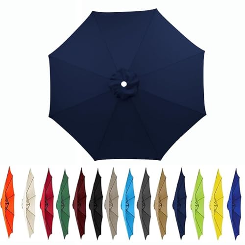 Fasheepfa Ersatzdach für den Außenschirm mit 6 Rippen oder 8 Rippen, Schutzbezug aus Stoff für Terrassenschirm, nur für Terrassenschirm, Marineblau, 2,7 m / 8 Rippen Fasheepfa Ersatzdach für den Außenschirm mit 6 Rippen oder 8 Rippen, Schutzbezug aus Stoff für Terrassenschirm, nur für Terrassenschirm, Marineblau, 2,7 m / 8 Rippen von Fasheepfa