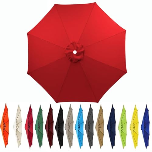 Fasheepfa Ersatzdach für den Außenschirm mit 6 Rippen oder 8 Rippen, Stoffbezug für Terrassenschirm, nur #2, Rot, 2,0 m / 8 Rippen Fasheepfa Ersatzdach für den Außenschirm mit 6 Rippen oder 8 Rippen, Stoffbezug für Terrassenschirm, nur #2, Rot, 2,0 m / 8 Rippen von Fasheepfa