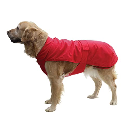 Fashion Dog Hunde-Regenmantel mit Fleecefutter - Rot - 70 cm von Fashion Dog