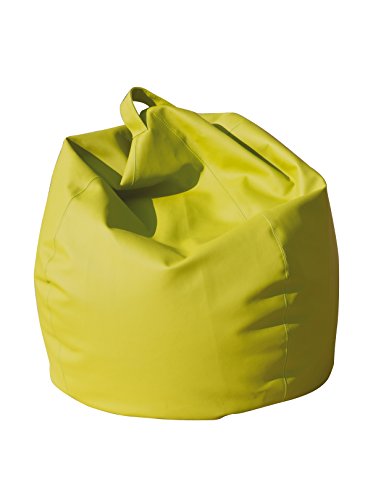 Eleganter Sitzsack, gelbe Farbe, Maße 80 x 120 x 80 cm von 13 CASA