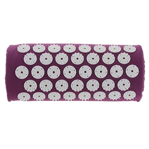 FashionCha Akupressur Kissen für Nacken Und Rücken 29.5x12.4x6.5cm, Lila von FashionCha