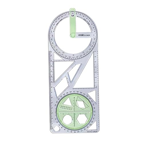 FashionCha Geometrisches Lineal Als Zeichenlineal Und Schablonenlineal Ein Mathematik Werkzeug für Den Schulbedarf Zum Zeichnen Vieler Grafiken für Künstler Und, Stil d FashionCha Geometrisches Lineal Als Zeichenlineal Und Schablonenlineal Ein Mathematik Werkzeug für Den Schulbedarf Zum Zeichnen Vieler Grafiken für Künstler Und, Stil d von FashionCha