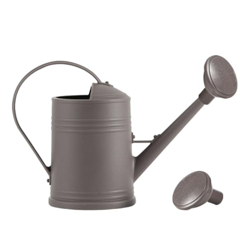 FashionCha Gießkanne Gartenkanne Pflanzensprüher Und Wasserbehälter mit Ergonomischem Griff Und Großer Öffnung Zum Leichten Befüllen für Garten Balkon Und Hof, GRAU von FashionCha