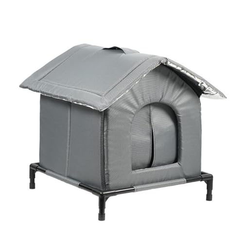 FashionCha Katzenhaus für Draußen wasserdichte Katzenhütte Winddichtes Katzenzelt Tierheim Und Haustierunterkunft mit Aluminiumfolie Isoliert für Die De, S FashionCha Katzenhaus für Draußen wasserdichte Katzenhütte Winddichtes Katzenzelt Tierheim Und Haustierunterkunft mit Aluminiumfolie Isoliert für Die De, S von FashionCha