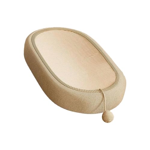 FashionCha Kratzbrett Als Gemütliche Kratzloungeliege Und Dicke Kratzunterlage EIN Weiches Kratzsofa Und Spielzeug Zur Reduzierung von Möbelschäden für Alle Kat, groß von FashionCha