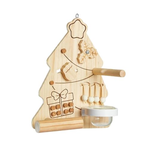 FashionCha Papageien-Sitzstangenständer, Spielplatz, Futternapf, Futternapf, Bereicherung, Korkstopfen-Spielzeug, Vogelbeißspielzeug für Nymphensittiche, Finken, FashionCha Papageien-Sitzstangenständer, Spielplatz, Futternapf, Futternapf, Bereicherung, Korkstopfen-Spielzeug, Vogelbeißspielzeug für Nymphensittiche, Finken, von FashionCha