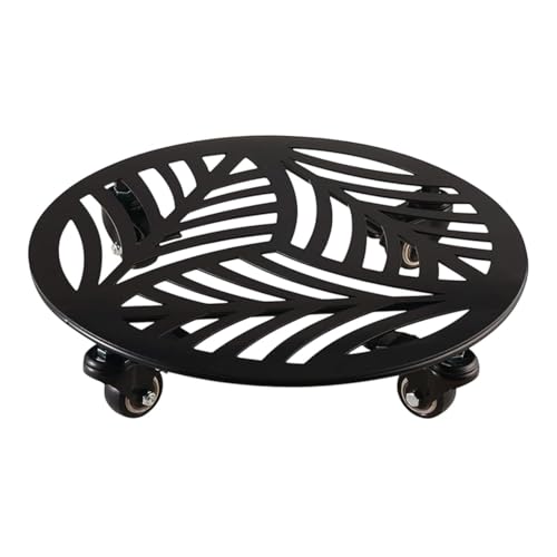 FashionCha Pflanzenständer mit Rädern Pflanzentopf Roller Basis Rolling Rolled Plantschale für Blütenstopf von FashionCha