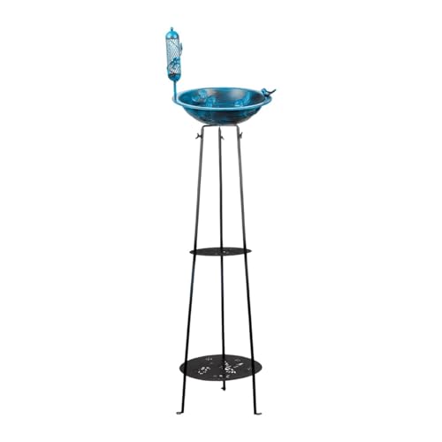 FashionCha Vogelbad und Futterspender für den Außenbereich auf Ständer, 33 x 105 cm, für die Terrasse, Außenspalier, Mehrzweck-Dekorationshandwerk, FashionCha Vogelbad und Futterspender für den Außenbereich auf Ständer, 33 x 105 cm, für die Terrasse, Außenspalier, Mehrzweck-Dekorationshandwerk, von FashionCha