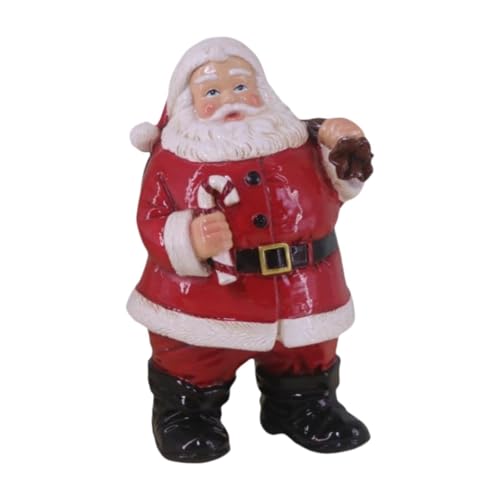 FashionCha Weihnachtsmann Figur Dekofigur Sammlerfigur Adventsdeko Weihnachtsschmuck Detailreich Handbemalte Statue Aus Kunstharz für Kaminsims Tisch Und Regal, C FashionCha Weihnachtsmann Figur Dekofigur Sammlerfigur Adventsdeko Weihnachtsschmuck Detailreich Handbemalte Statue Aus Kunstharz für Kaminsims Tisch Und Regal, C von FashionCha