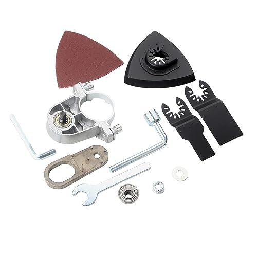FashionCha Winkelschleifer Umbaukopf Oszillierwerkzeug Adapter Set Multifunktionskonverter Schwingwerkzeug Zubehör Aus Metall mit Schnellwechselfunktion für Hei, M10 von FashionCha