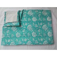 Bettwäsche Quilt Bettüberwurf Weihnachtsbaum Baumwolle Überwurf Handmade Decke Kantha Geschenk Her von FashionmartStore