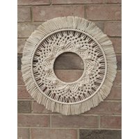 Makramee Mandala Wandbehang | Kinderzimmer Dekor Boho Kranz Runde Wohnkultur // Art Makramee Mandala Wandbehang | Kinderzimmer Dekor Boho Kranz Runde Wohnkultur // Art von FashionsenseByLola