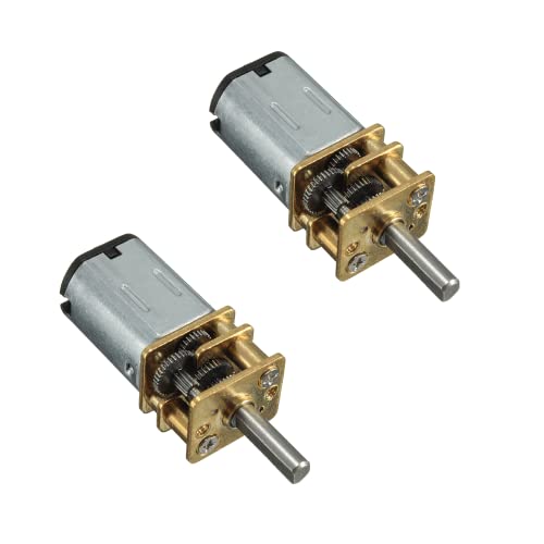 Fasizi 2 Stück DC 3 V 35 U/min 3 mm Welle Mini Metall Getriebemotor GA12-N20 von Fasizi